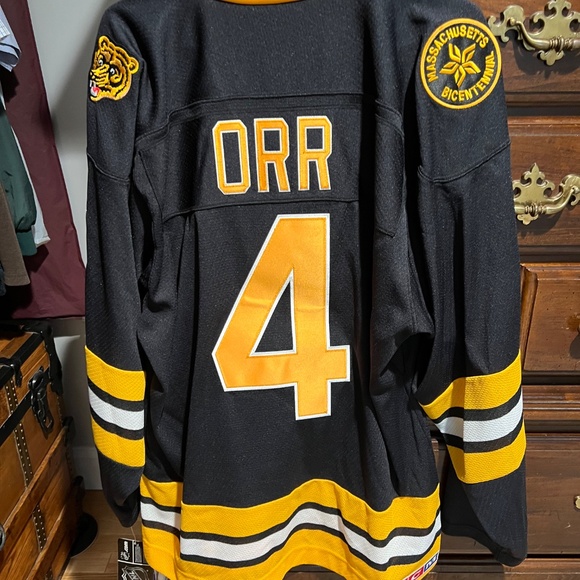 Bobby Ore Boston Bruins game jersey medium with tags attached. - Picture 2 of 9
